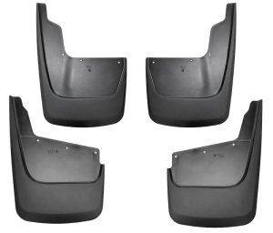Chevrolet Silverado Mud Guards - Front + Rear - Husky Liners - Custom Contoured - Black - `20-`23